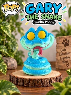 Funko Gary the Snake Pop! Figure - Bright Blue with Yellow Eyes